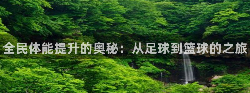 MK体育官方正版app娱乐网站：全民体能提升的奥秘：