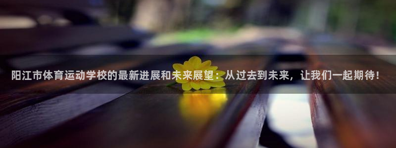 MK体育官网下载平台：阳江市体育运动学校的最新进展和