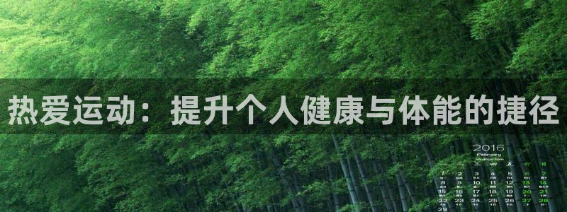 MK体育官网下载官方客服电话：热爱运动：提升个人健康与体能的